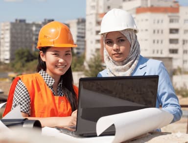 Survey equipment on site